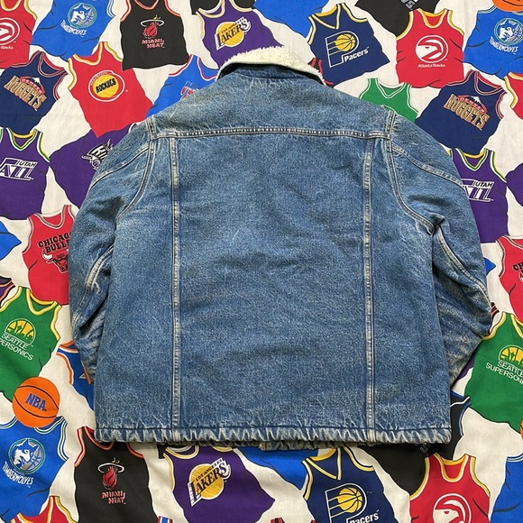 Vintage Sherpa Lined Denim Jacket Levi? Sears? - Picture 2 of 5
